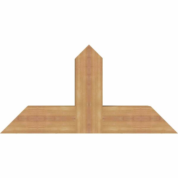 Ekena Millwork Portland Timber Gable Bracket, Western Red Cedar, 36"W x 18"H x 5 1/2"D x 5 1/2"F, 12/12 Pitch GBW036X18X0606POR00SWR - main